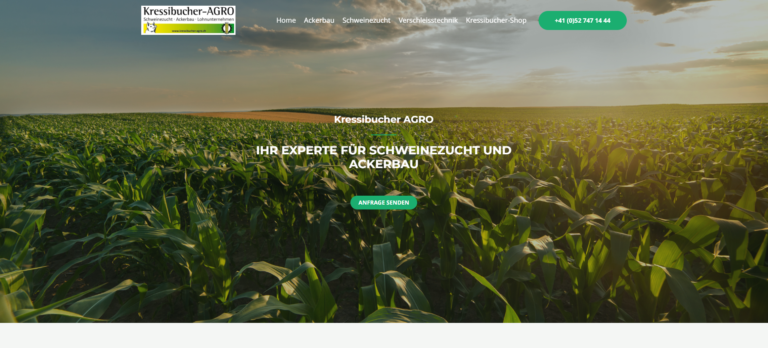 Kressibucher AGRO Webseite Cover